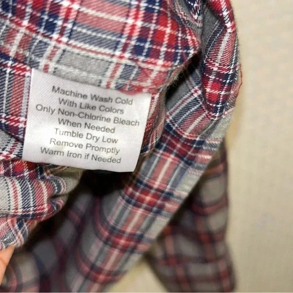 Jos A Bank Men Large Tailored Fit Flannel Plaid Button Shirt Stretch Lightweight - Picture 4 of 11